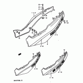 Схема вузла: Бічні панелі (Model k) для Suzuki GSX-R1100