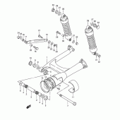 Схема узла: Задний рычаг подвески для Suzuki VS800 Intruder 800