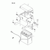 Схема вузла: Акумулятор для Suzuki VS1400 Intruder 1400