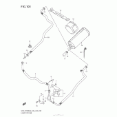 Схема вузла: Система вентиляції бензобака (Gsx-R1000Zl3 E33) для Suzuki GSX-R1000