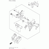 Схема вузла: Задній гальмівний супорт для Suzuki RM-Z450