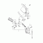 Схема узла: Левый пульт управления рулевой для Suzuki TS200