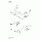 Схема узла: Подставка для Suzuki GSX1400