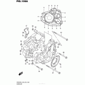 Схема вузла: Картер двигуна для Suzuki DR650 DR650SE