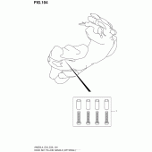 Схема вузла: Hook Set Pillion Handle (Optional) для Suzuki AN650 Burgman (EU analogue of SkyWave)