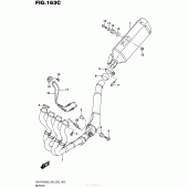 Схема вузла: Вихлопна система (Gsx-R1000L6 E33) для Suzuki GSX-R1000