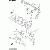 Схема вузла: Throttle Body Hose/Joint (Gsx-R750L5 E33) для Suzuki GSX-R750