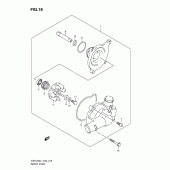 Схема узла: Водяной насос для Suzuki VZR1800 Intruder M1800R/ Boulevard M109R
