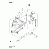 Схема узла: Фара (Gsx650fual1 e21) для Suzuki GSX650