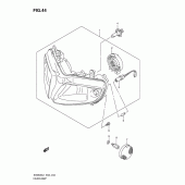 Схема узла: Фара (Sv650sal1 e24) для Suzuki SV650