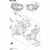 Схема узла: Картер двигателя для Suzuki DR-Z400 DR-Z400S