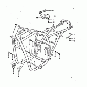 Схема узла: Рама для Suzuki GSX750