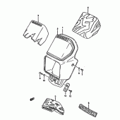 Схема узла: Накладка фары для Suzuki DR350