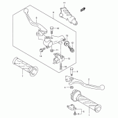 Схема вузла: Ручки керма для Suzuki VL125 Intruder LC
