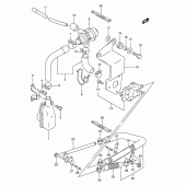 Схема вузла: Система індукції повітря (E18) для Suzuki VS600 Intruder 600