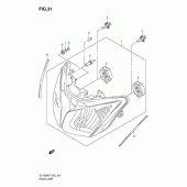 Схема узла: Фара (E19/p37) для Suzuki DL1000 V-Strom