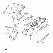 Схема узла: Нижний обтекатель (Gsx-r750k5) для Suzuki GSX-R750