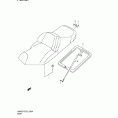 Схема вузла: Сидіння (An400k1/an400k2) для Suzuki AN400 Burgman (EU analogue of SkyWave)
