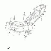 Схема узла: Рама для Suzuki GSX-R750