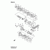 Схема вузла: Трансмісія для Suzuki GS500