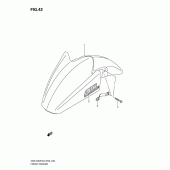 Схема вузла: Переднє крило для Suzuki GSX1250