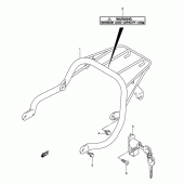 Схема вузла: Багажник для Suzuki RV125