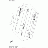 Схема вузла: Rh Front Fork Damper для Suzuki RM-Z250