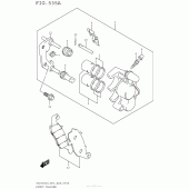 Схема узла: Передний тормозной суппорт для Suzuki TU250