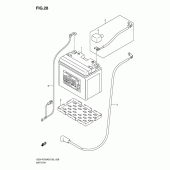 Схема вузла: Акумулятор для Suzuki GSX-R750