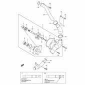 Схема вузла: Водяний насос Suzuki VZ800 Marauder