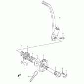 Схема вузла: Кікстартер для Suzuki RGV250