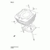 Схема узла: Цилиндр для Suzuki GZ250 Marauder