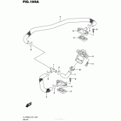 Схема вузла: Система індукції повітря для Suzuki VL1500 Boulevard C90 BOSS
