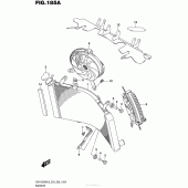 Схема вузла: Радіатор для Suzuki GSX1300 Hayabusa