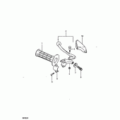 Схема вузла: Лівий пульт керування рульовим (Rm100x) для Suzuki RM100