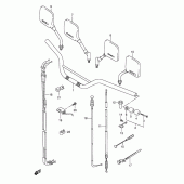 Схема узла: Руль & Тросики (Model s) для Suzuki DR800