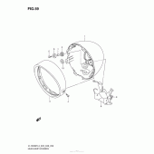 Схема вузла: Кожух фари для Suzuki VL1500 Boulevard C90T BOSS