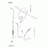 Схема вузла: Кермо & Тросики для Suzuki DR-Z70