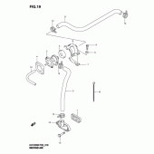 Схема узла: Система индукции воздуха для Suzuki UH125 Burgman