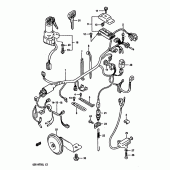 Схема вузла: Електропроводка (Model j/k) для Suzuki GSX-R750