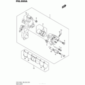 Схема вузла: Задній гальмівний супорт для Suzuki GSX-S1000