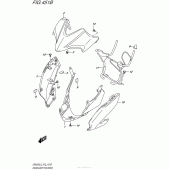 Схема узла: Кожух фары (Gw250Zl5 P33) для Suzuki GW250 Inazuma