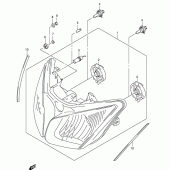 Схема вузла: Фара для Suzuki DL1000 V-Strom