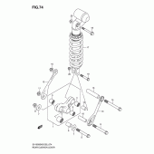 Схема вузла: Важіль прогресії для Suzuki SV1000