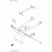 Схема вузла: Задній важіль (Маятник) для Suzuki TU250