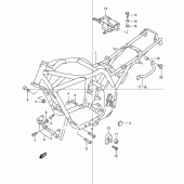 Схема узла: Рама для Suzuki GSX1200