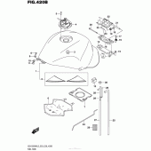 Схема узла: Топливный бак (Gsx1300Ral5 E28) для Suzuki GSX1300 Hayabusa