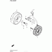 Схема вузла: Статор & Ротор для Suzuki SFV650 Gladius