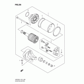 Схема узла: Стартер электрический для Suzuki GSR750