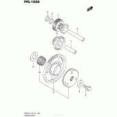 Схема вузла: Привід стартера для Suzuki AN650 Burgman (EU analogue of SkyWave)